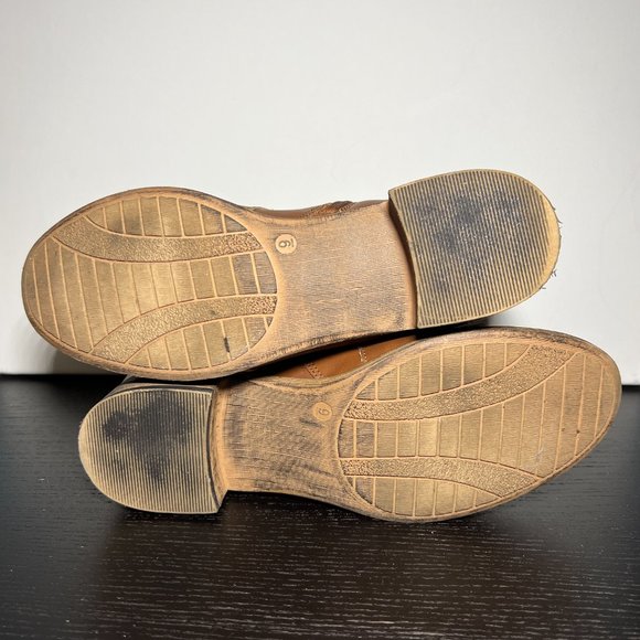 Brown leather ankle boots - Picture 4 of 7